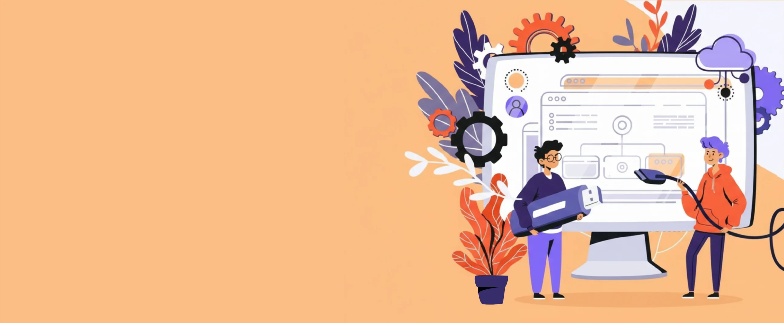 Ilustración de alumnos